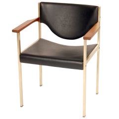 Modernist Bronze Arm Chair