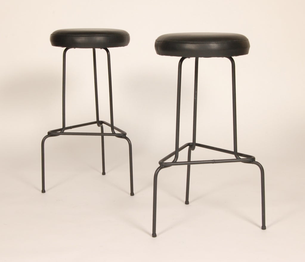 American Wrought Iron Bar Stools