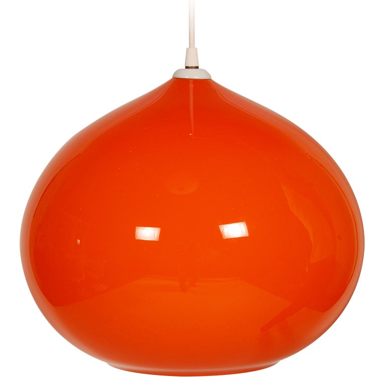 Orange Gino Vistosi Onion Pendant Lamp