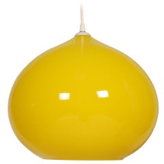 Yellow Gino Vistosi Onion Pendant Lamp