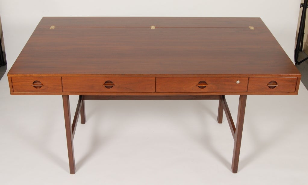 Danish Lovig Flip Top Desk at 1stdibs