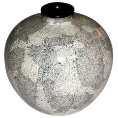 1930's French Eggshell Lacquered Vase