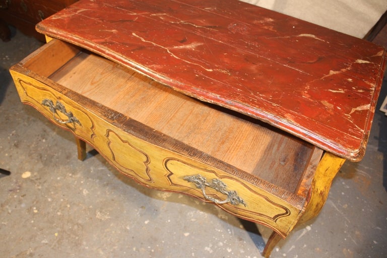 Louis XV Period Painted Console Table In Good Condition In Doylestown, PA