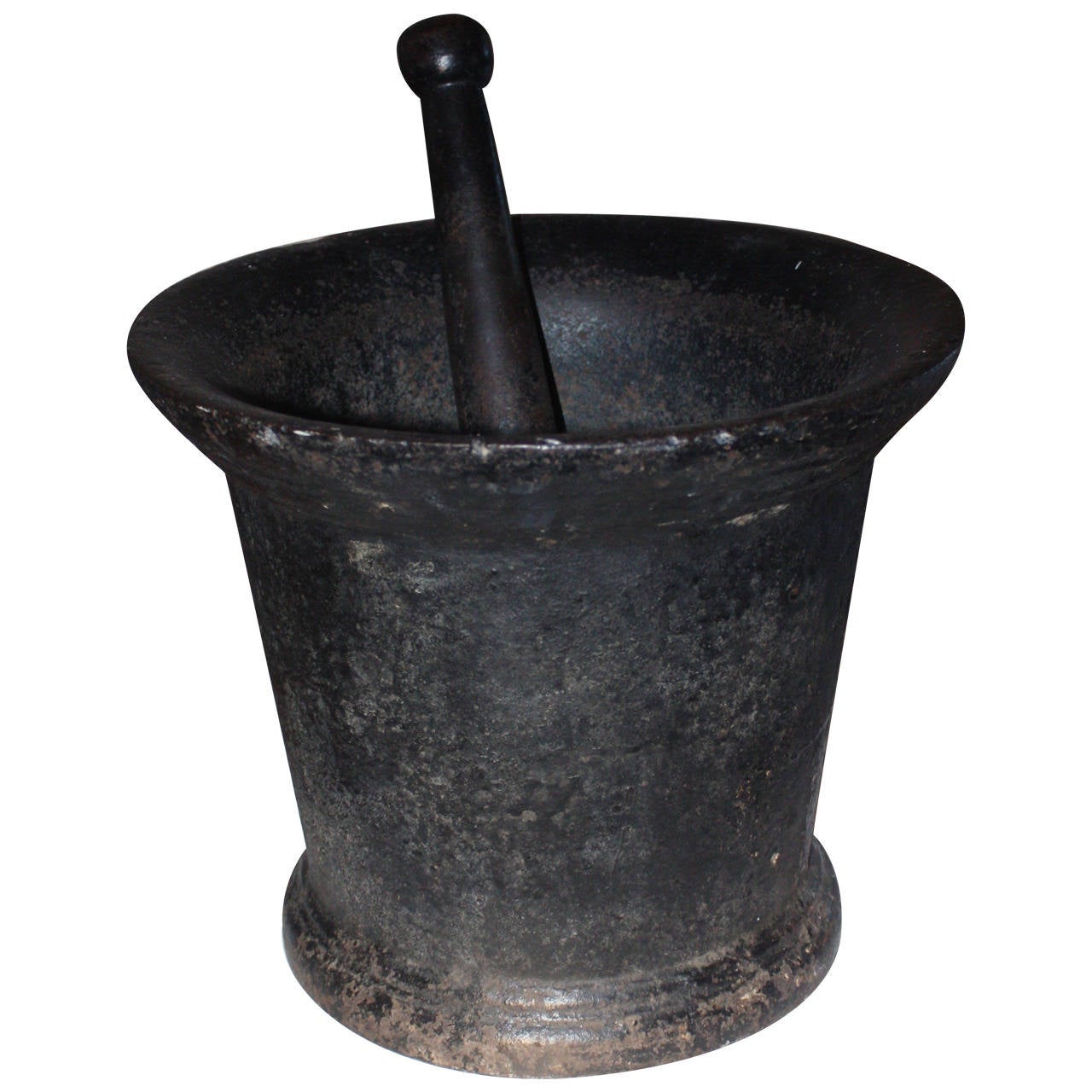 Large 19th Century Cast Iron Mortar and Pestle at 1stDibs cast iron