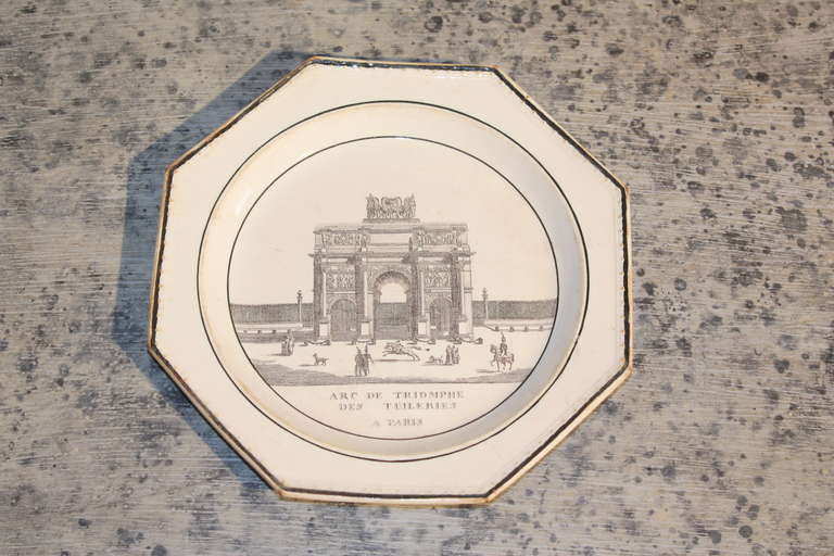 Set of 5 Empire Period French Creil Plates 1