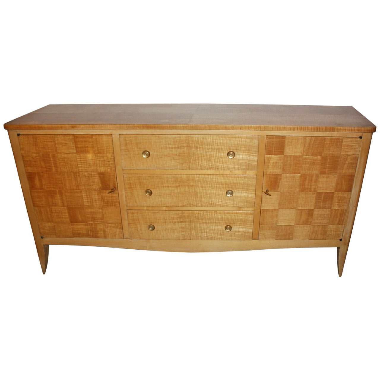 Andre Arbus Style Sideboard in Sycamore, circa 1940