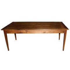 Antique A French Cherrywood Farm Table