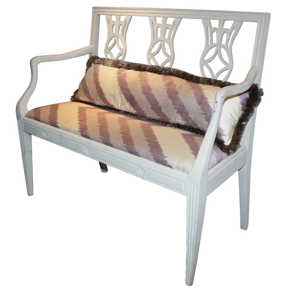 19th Century Italian Painted Bench