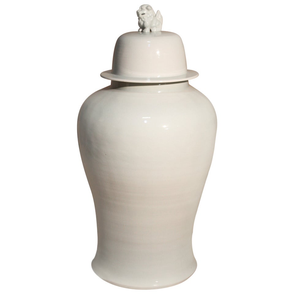 Over-Scale Chinese Ceramic Jar