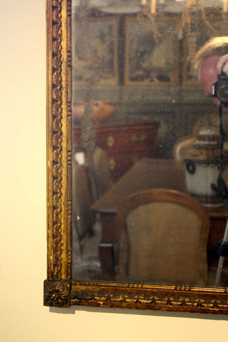Louis XVI Period Pier Mirror In Distressed Condition In Doylestown, PA