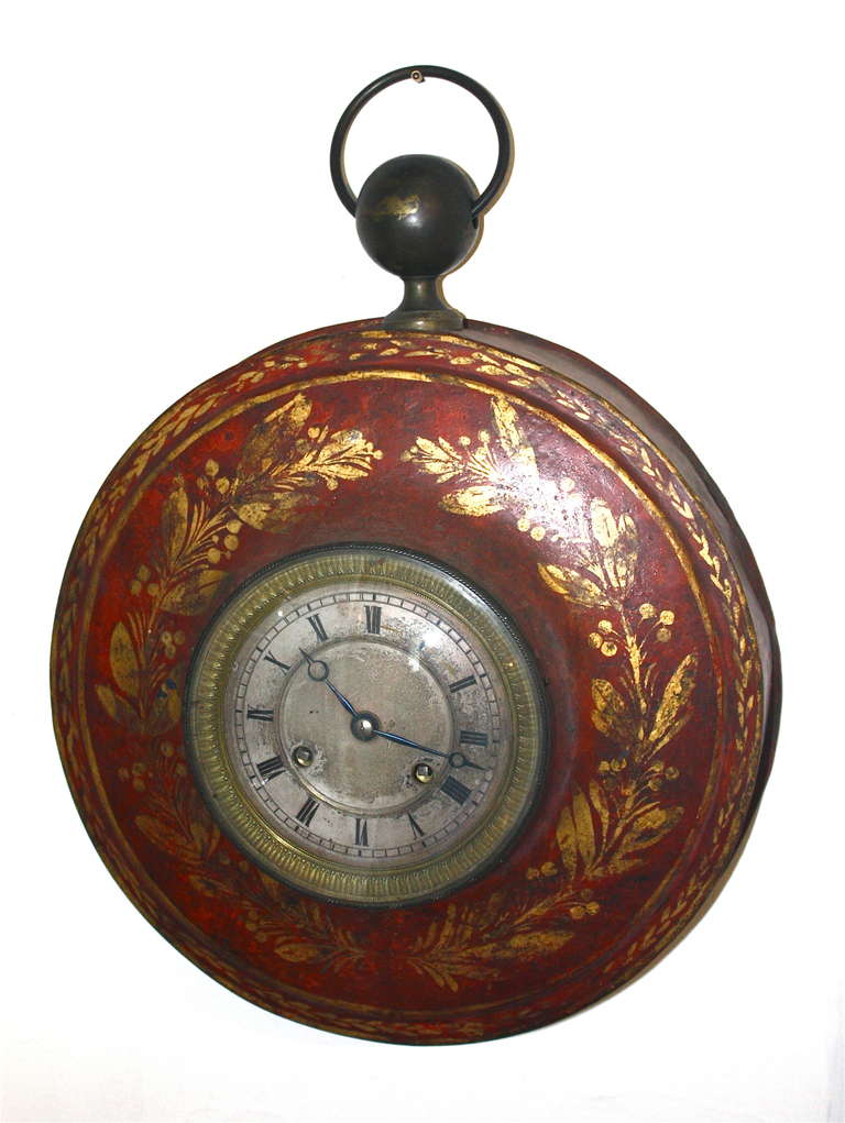 Orologio da parete francese Empire Tole