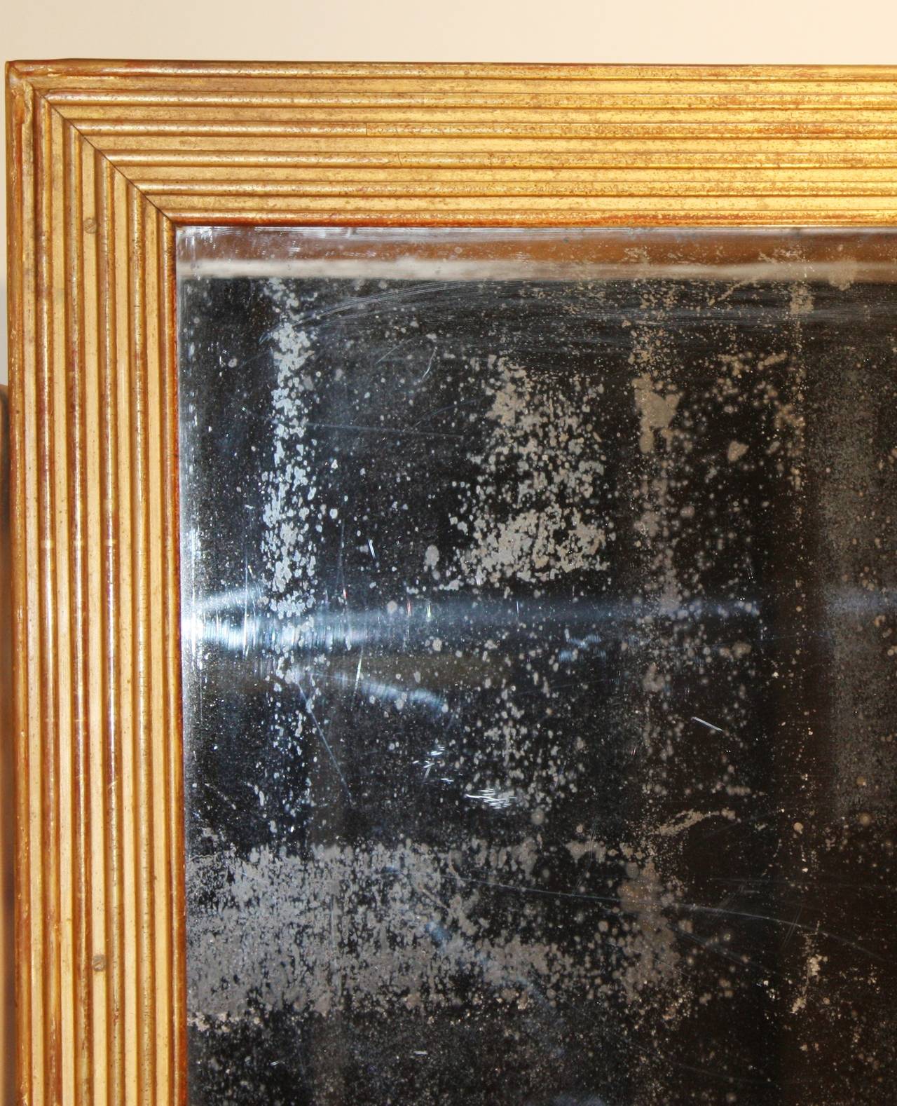 18th Century French Louis XVI Gilt Frame Mirror