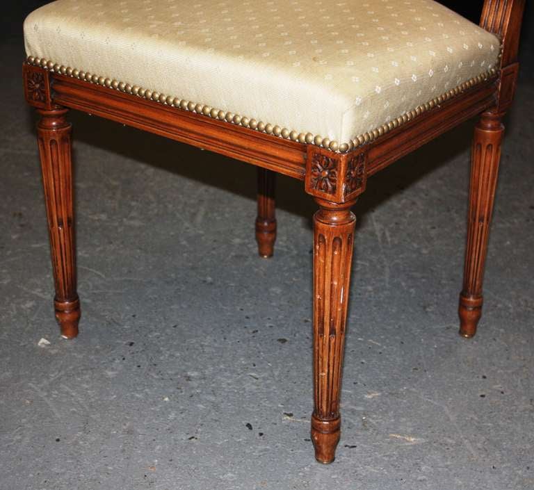 20th Century Set Of 6 Louis XVI Style Dining Chairs