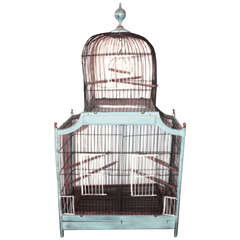 19th Century French Dome-Top Birdcage