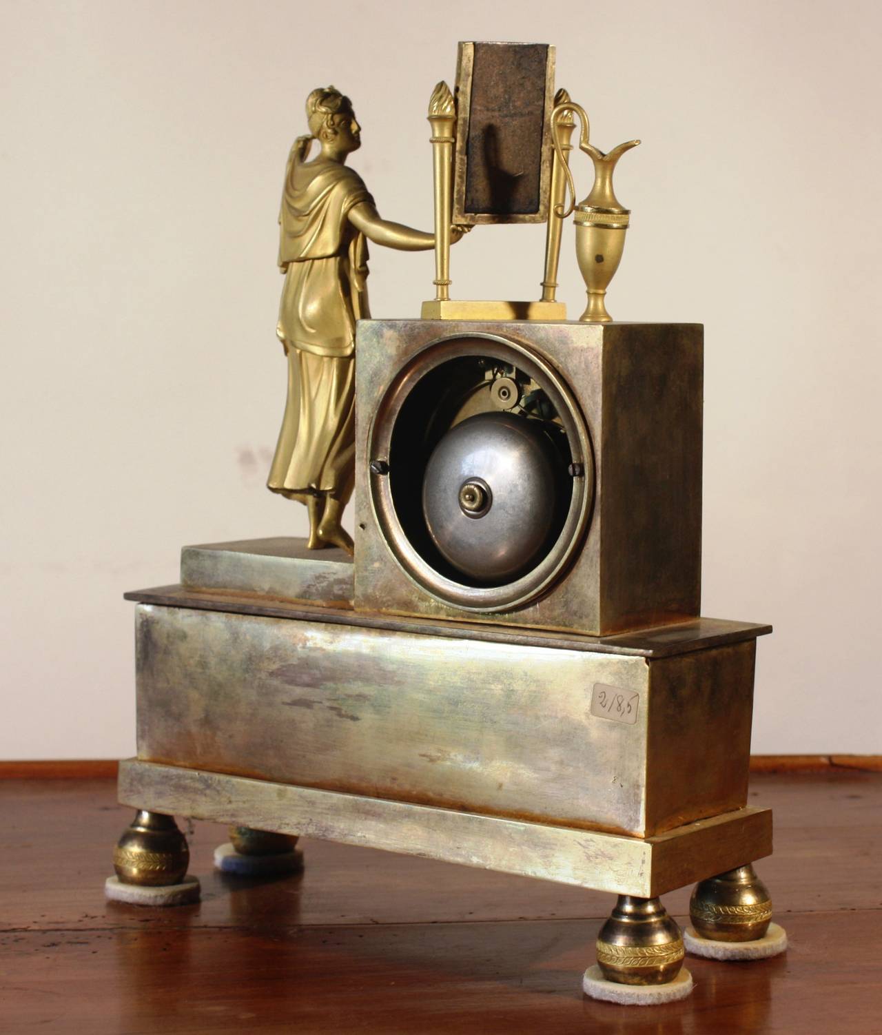 19th Century French Empire Figural Mantel Clock