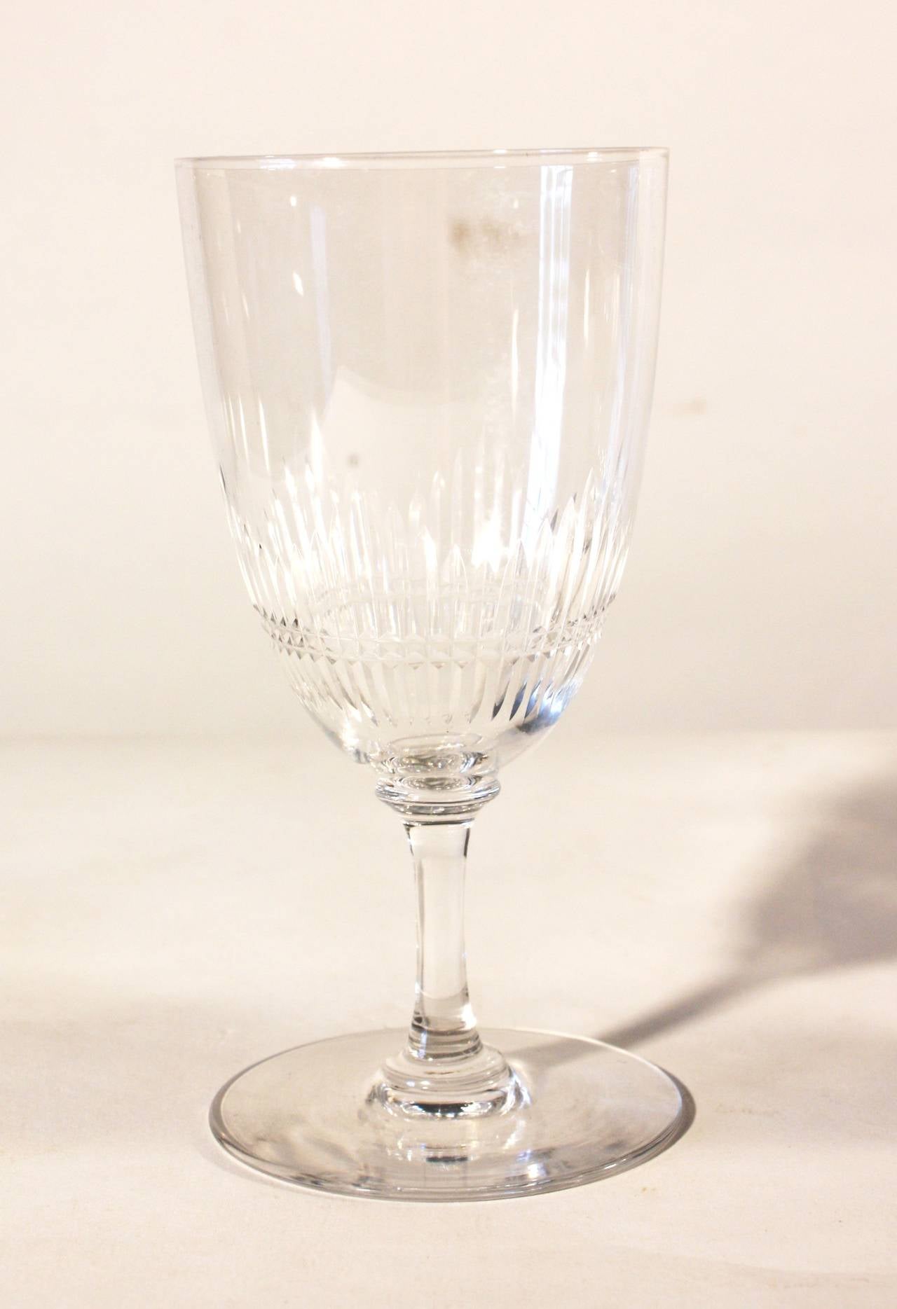 french crystal glassware