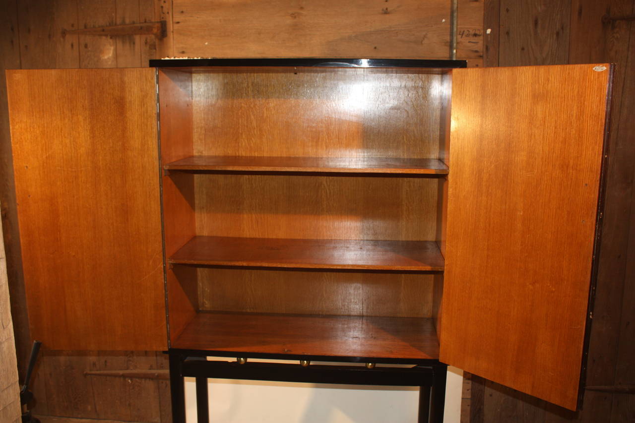 Mid-20th Century Jean Michel Frank Style Two Door Cabinet, Parchment, circa 1950