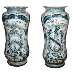 Pair of Italian Renaissance Style Apothecary Jars