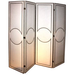Art-Deco Style Custom 4-Panel Screen 8