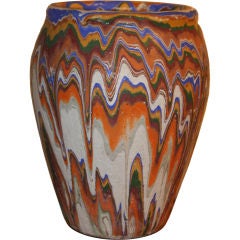 Decorated Chalkware Vase
