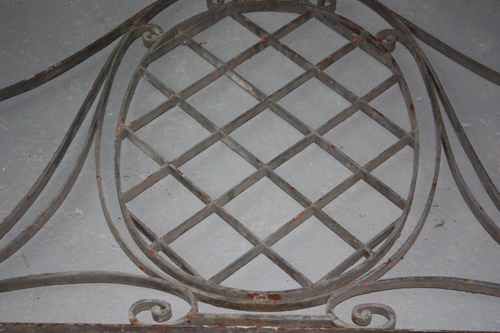French Wrought Iron Architectural Element In Good Condition In Doylestown, PA