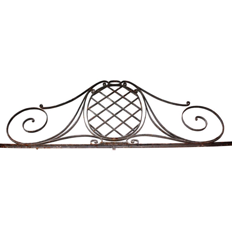 French Wrought Iron Architectural Element