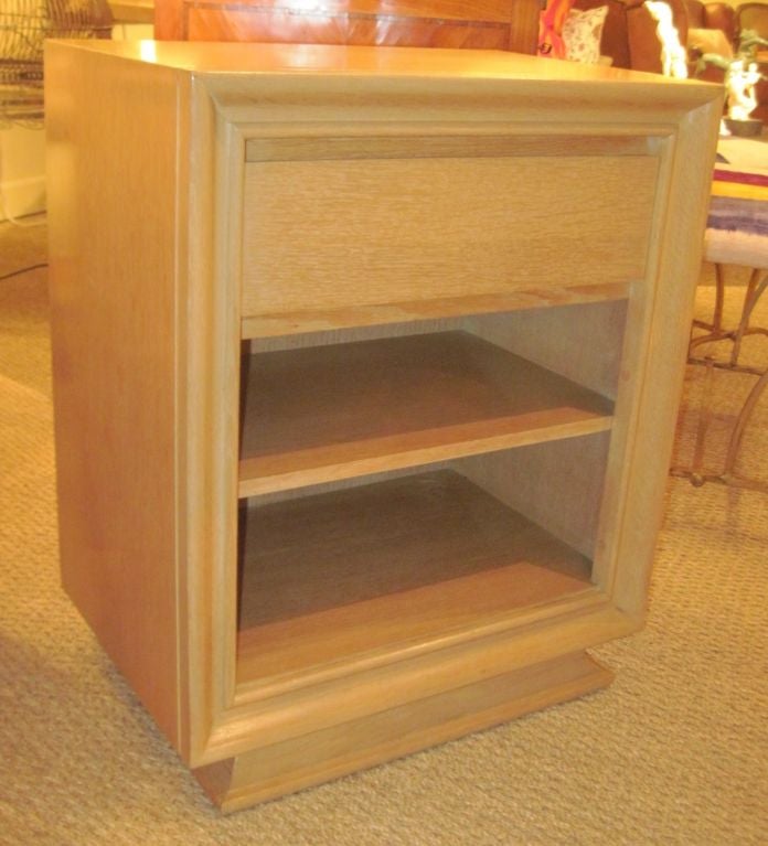 Pair Of Limed Oak Nightstands
