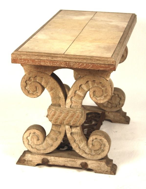 Rare Cerused Side Table by Jean-Charles Moreux, circa 1935