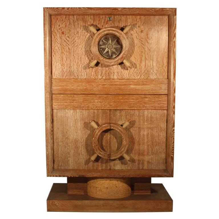 French 40
s Bar Cabinet by Audoux et Minet