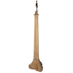A French 40's Cerused Oak Floor Lamp