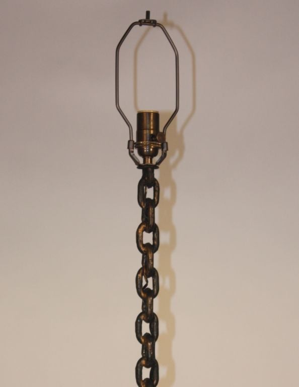 French Whimsical Chain Link Floor Lamp