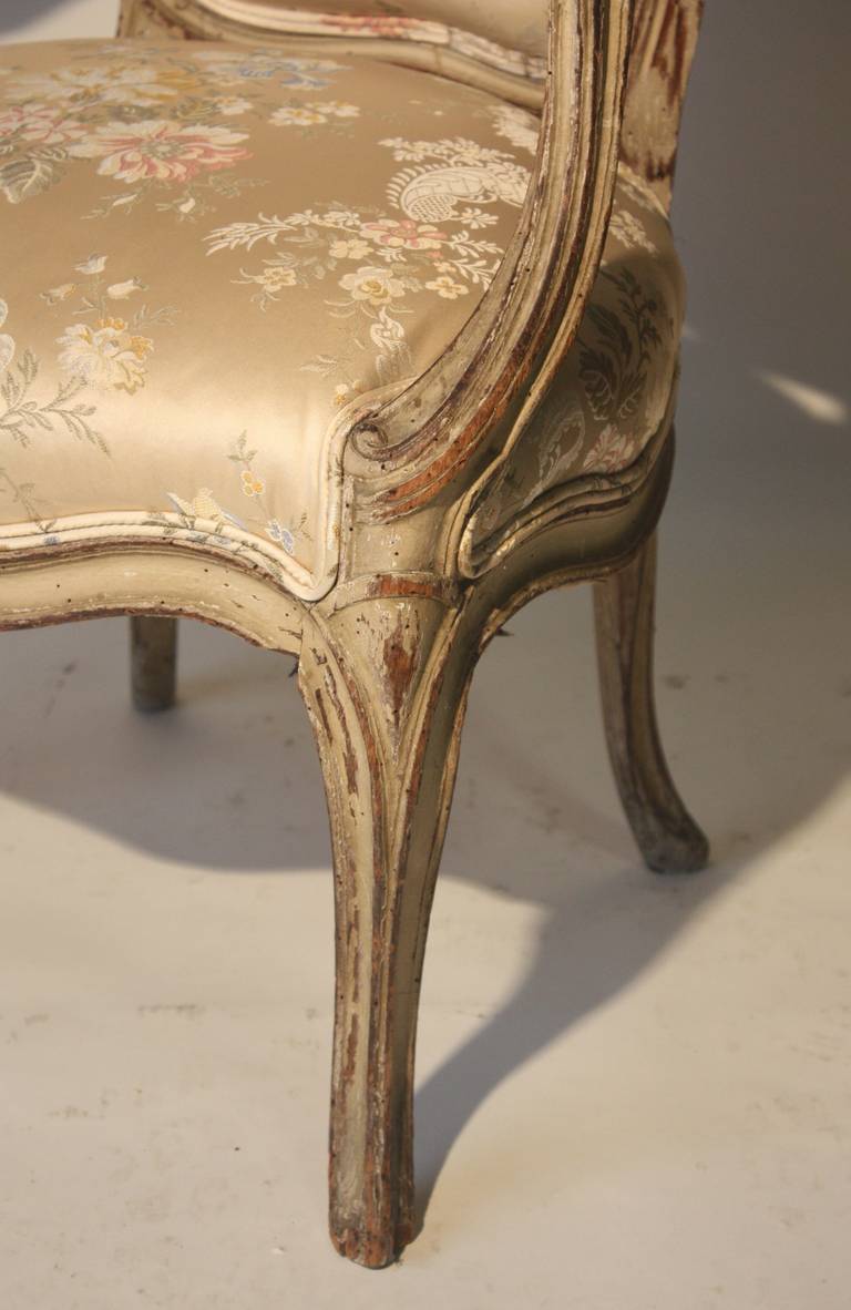 Louis XV Painted Child's Armchair, 18th Century In Excellent Condition In Doylestown, PA