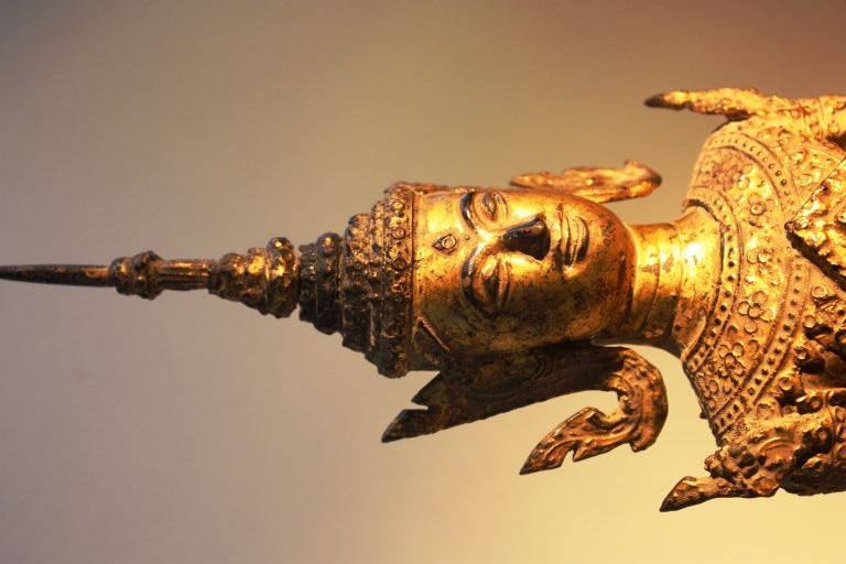 Ormolu Thai Gilt Bronze Standing Buddha