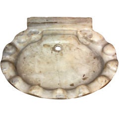 Antique Italian Marble Sink Basin