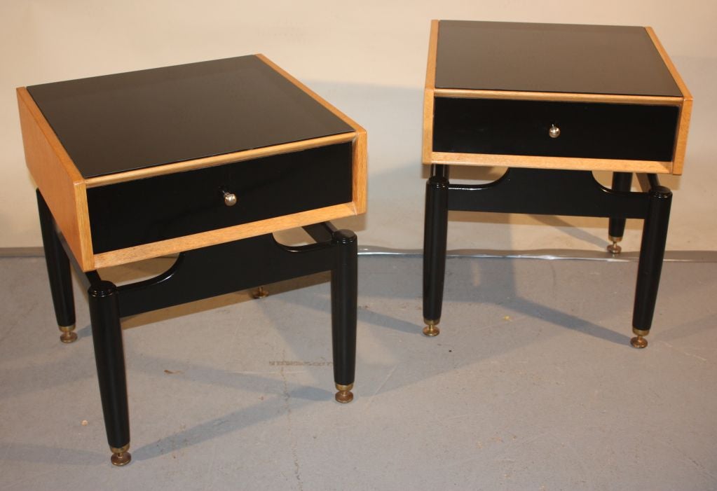 English Pair of Modernist Side Stands by E. Gomme