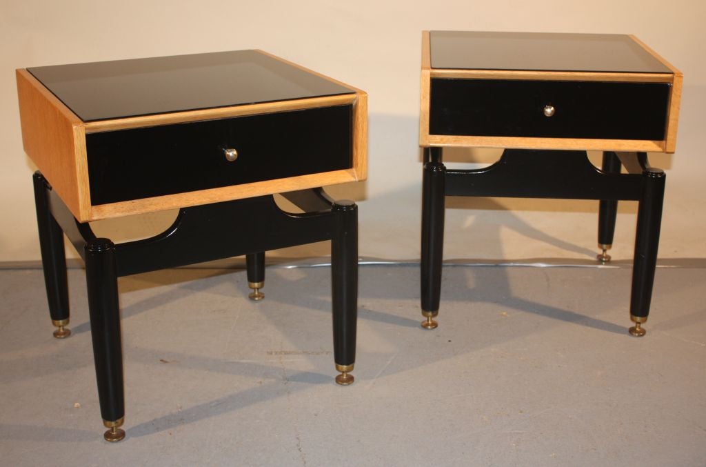 Mid-20th Century Pair of Modernist Side Stands by E. Gomme