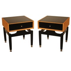 Pair of Modernist Side Stands by E. Gomme