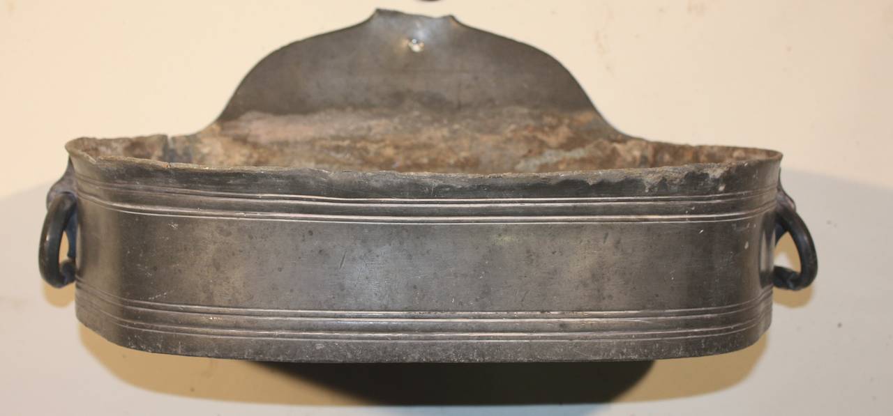 Early 19th Century French Empire Period Pewter Lavabo