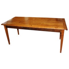 Antique French Cherrywood Farm Table
