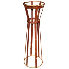 Unusual "Hermes" Style Plant Stand