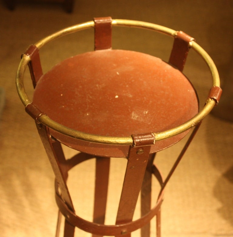 Unusual "Hermes" Style Plant Stand