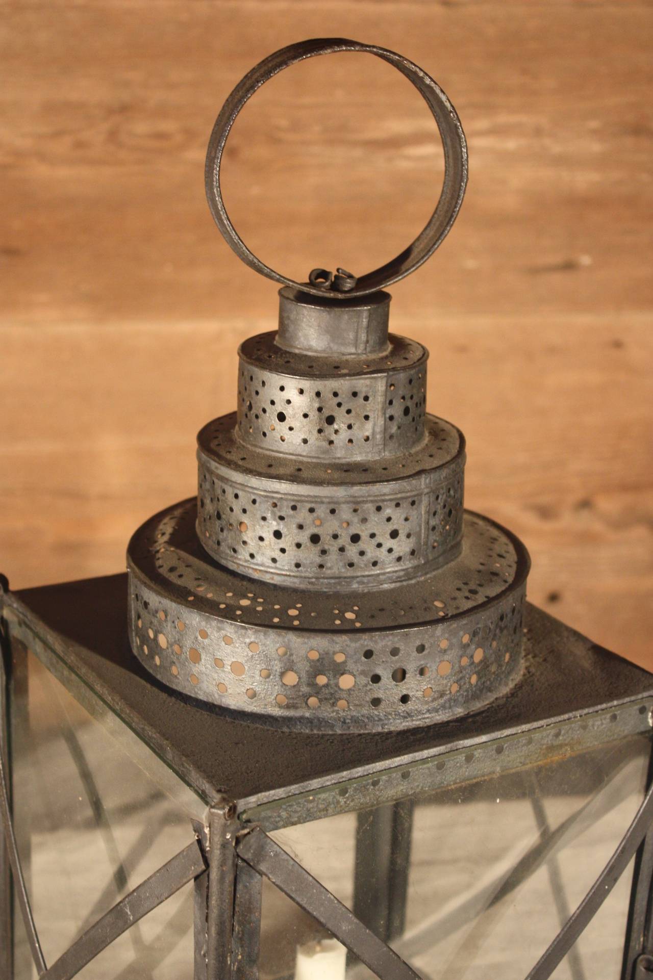 American Decorative Tin Lantern