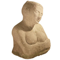 Art Deco Style Stone Bust 3
