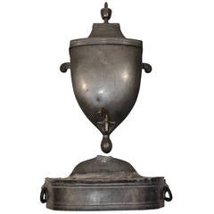 French Empire Period Pewter Lavabo