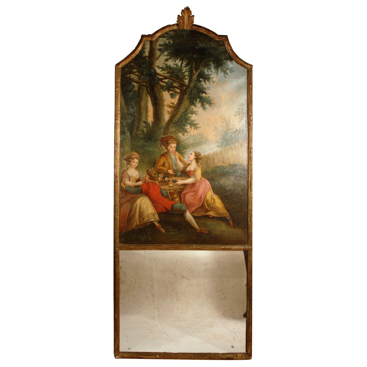 18th Century Louis XVI Trumeau Mirror