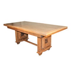 Vintage Extending Dining Table By Charles Dudouyt