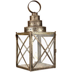 Antique Decorative Tin Lantern