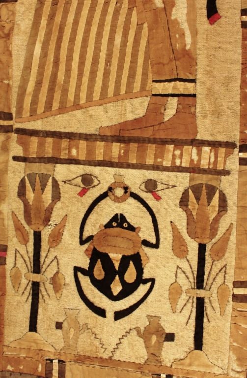 Egyptomania Linen And Silk Wall Hanging 1