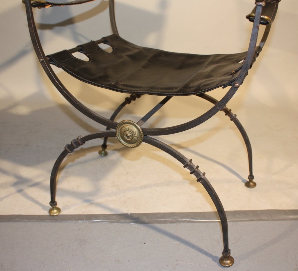 Set Of 4 Italian Renaissance Style Armchairs In Fair Condition In Doylestown, PA