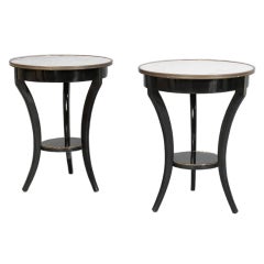 Pair of Regency Style Ebonized Geridons